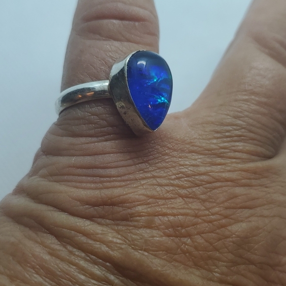 Nwot!! Triplet Opal ring 925 sterling ring - Picture 2 of 5